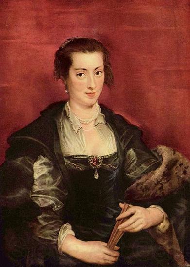 Peter Paul Rubens Portrat der Isabella Brant Norge oil painting art